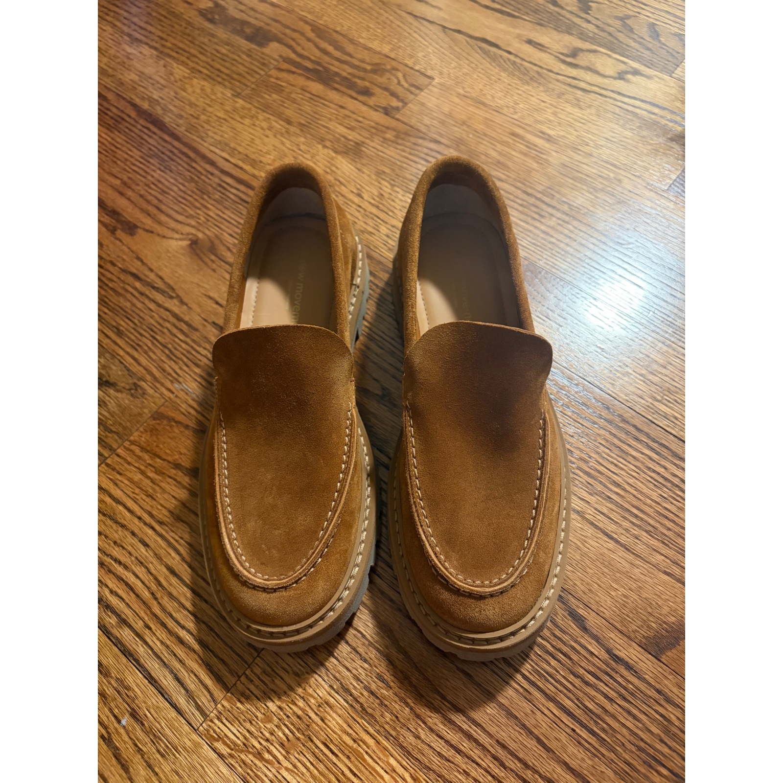 New Movements | Women's Loafer Raw Suede Cognac Brown Sz 38/7.5 — image 3 of 7